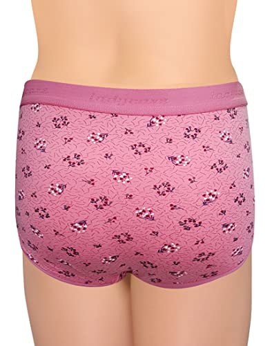 Image of LADY CARE , Panties, Under WEAR, for Women's, Medium Elastic, 3PC Combo Pack, Multi Colour Print, Size M, L, XL, 2XL, 3XL, 4XL, 5XL