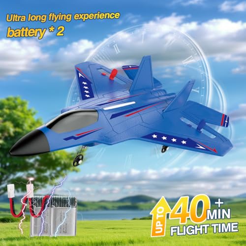 Image of Fremego F22 Fighter Jet 2.4GHz RC Airplane for Kids & Adult Beginners