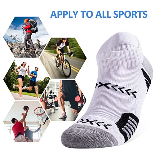 Fixseed Unisex Athletic Sport Socks With Cushioned Low Cut Running Socks For Women Men With Compression Arch Support #TOP4