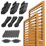Louver Bracket Kit - Deck Sunblind System Brackets,Louver Hardware Kit,Holds up to 11 Boards(48