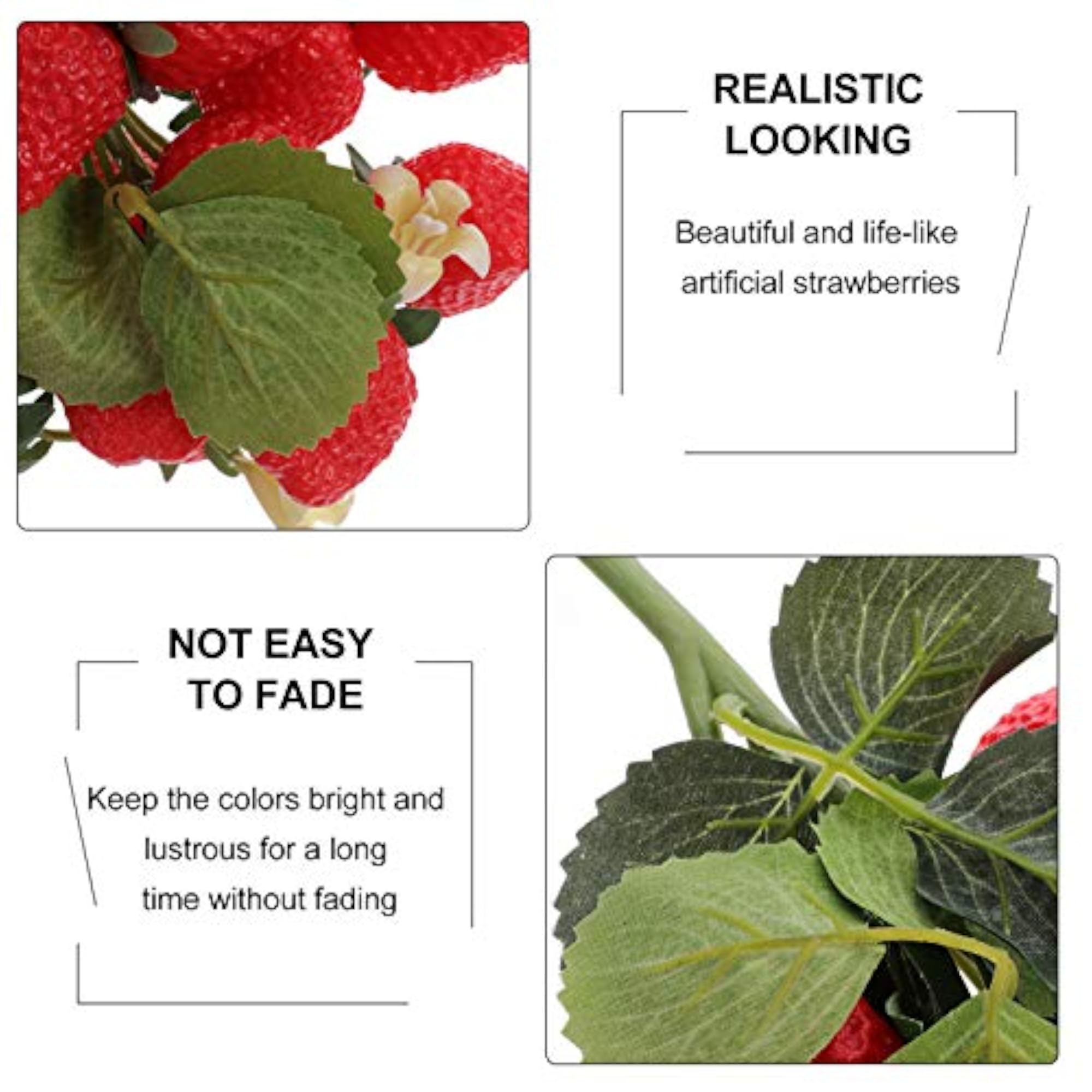 Artificial Strawberries String for Decorative Use