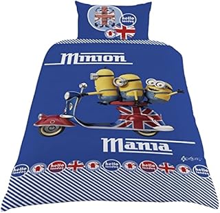 MINIONS Mania Hello London Single Panel Duvet Cover Bed Set