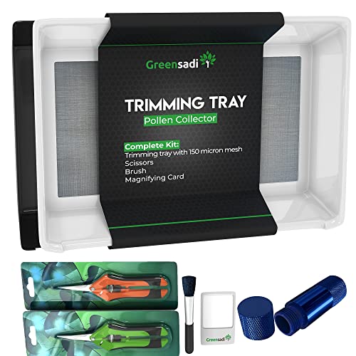 Greensadi Trim Bin, Kief Screen, Trim Tray, Pollen Sifter, Kief Box