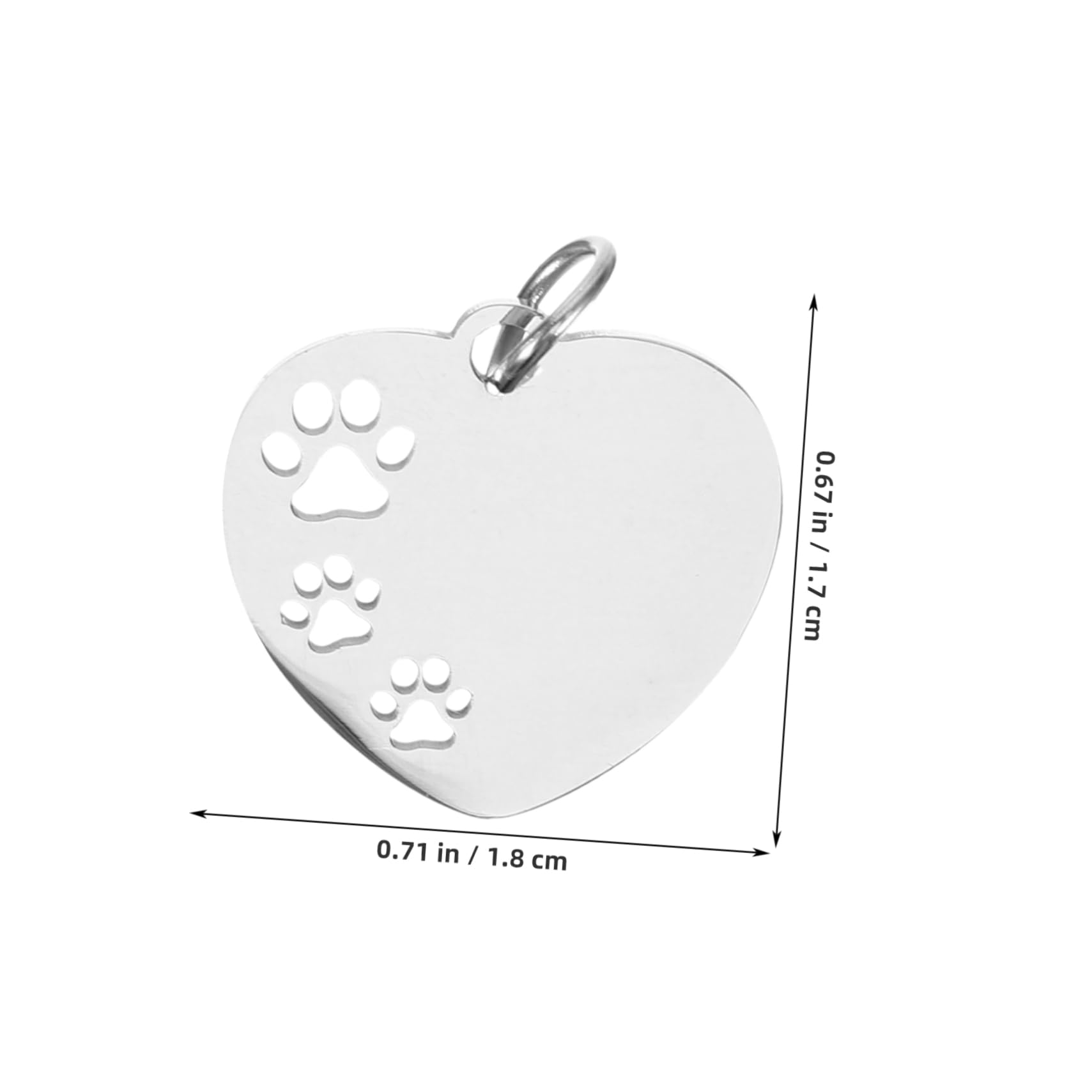 POPETPOP 50 Pcs colgante de etiqueta de perro placas perros personalizadas chapa perro personalizada mascotas etiquetas de perro encantos etiquetas de identificación del perro