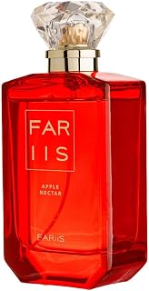 FARiiS Apple Nectar Perfume, Red Glass Bottle with Crystal Stopper, Luxury Fragrance