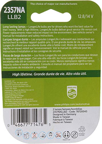 Philips 2357Na Longerlife Miniature Bulb, 2 Pack #TOP1