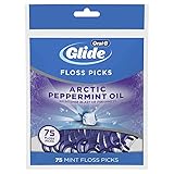 Oral-B Glide 3D White Floss Picks Radiant Mint, Pack of 12