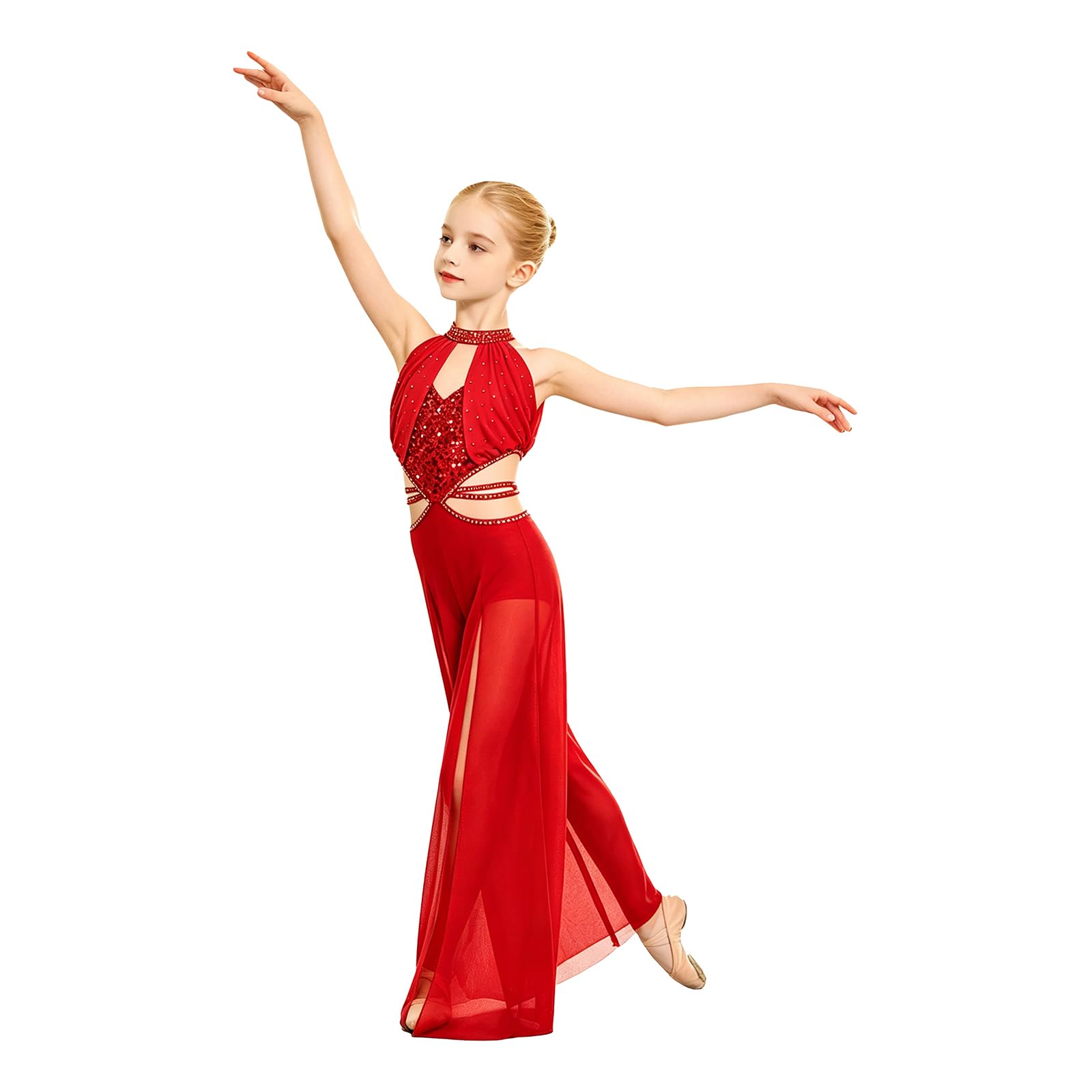 Sywiyi Bambini Body Ginnastica Artistica Bambina Body Ginnastica Ritmica Tuta Danza Jazz Unitard Scintillante Bodysuit Balletto Leotards