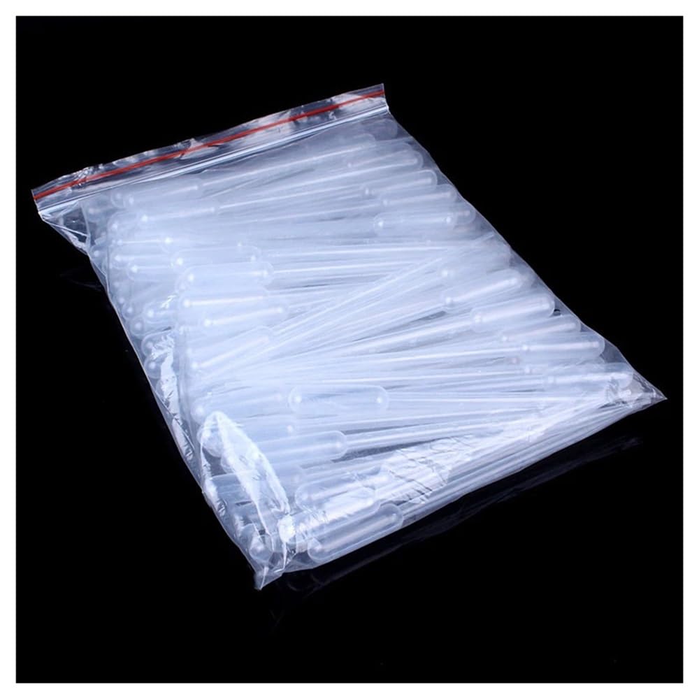 100~1000 pezzi da 5 ml di pipetta di plastica monouso con contagocce trasparente for esperimenti(1000pcs)
