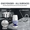 WETQUEEN Stainless Steel Cleaner and Polish Kit - Heavy Duty Cookware Cleanser Powder with 3 Pads - Removes Burnt Stains, Rust, Water Spots & Grease from Pots, Pans, Sinks & Appliances (12.35 oz) #3