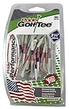 Pride Performance USA Flag Tees 3-1/4', 30 Count