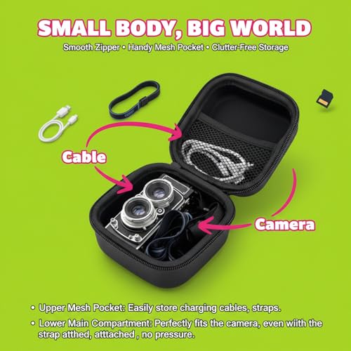 Funda rígida impermeable para cámara digital mini vintage miniatura 3