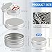 8 PCS 1/2 Oz 15ml Aluminum Tin Cans, Small Tin Jars Containers with Lids Refillable Travel Cosmetic Containers Salve Containers Lip Balm Tins for Salves, Lotion Bars, Beard Balms, Candles