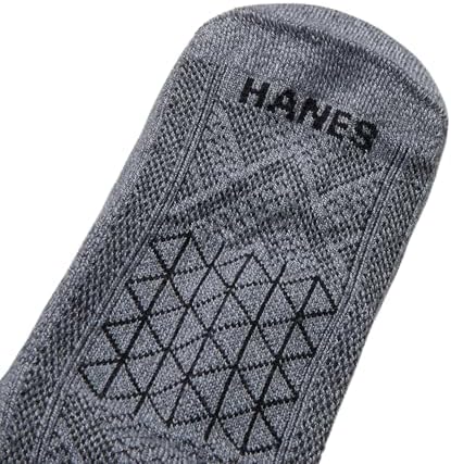 Hanes Men's Socks Pack, 4-Pair Pack, Absolute Run Men's Heel-Shield Tab, Moisture Wicking Socks for Men — view 2