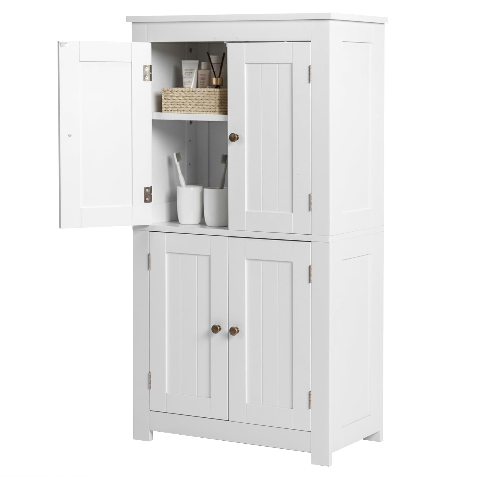 LEADZM Badezimmerschrank Badschrank Beistellschrank Bodenstehender