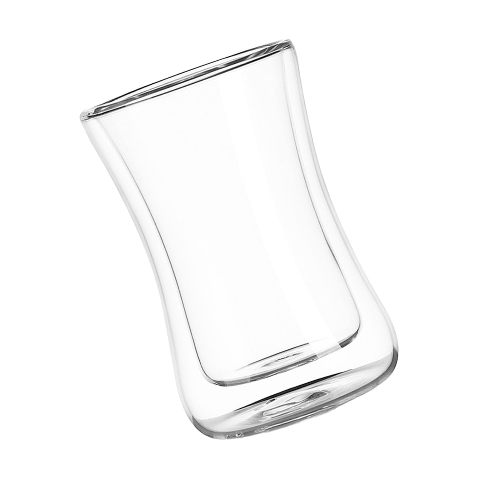 Kalttoy Temperatures Resistant Glass Cup for Hot Drink and Cold Beverages Double Layer Construction Coffee Drinkware High Borosilicate Glass