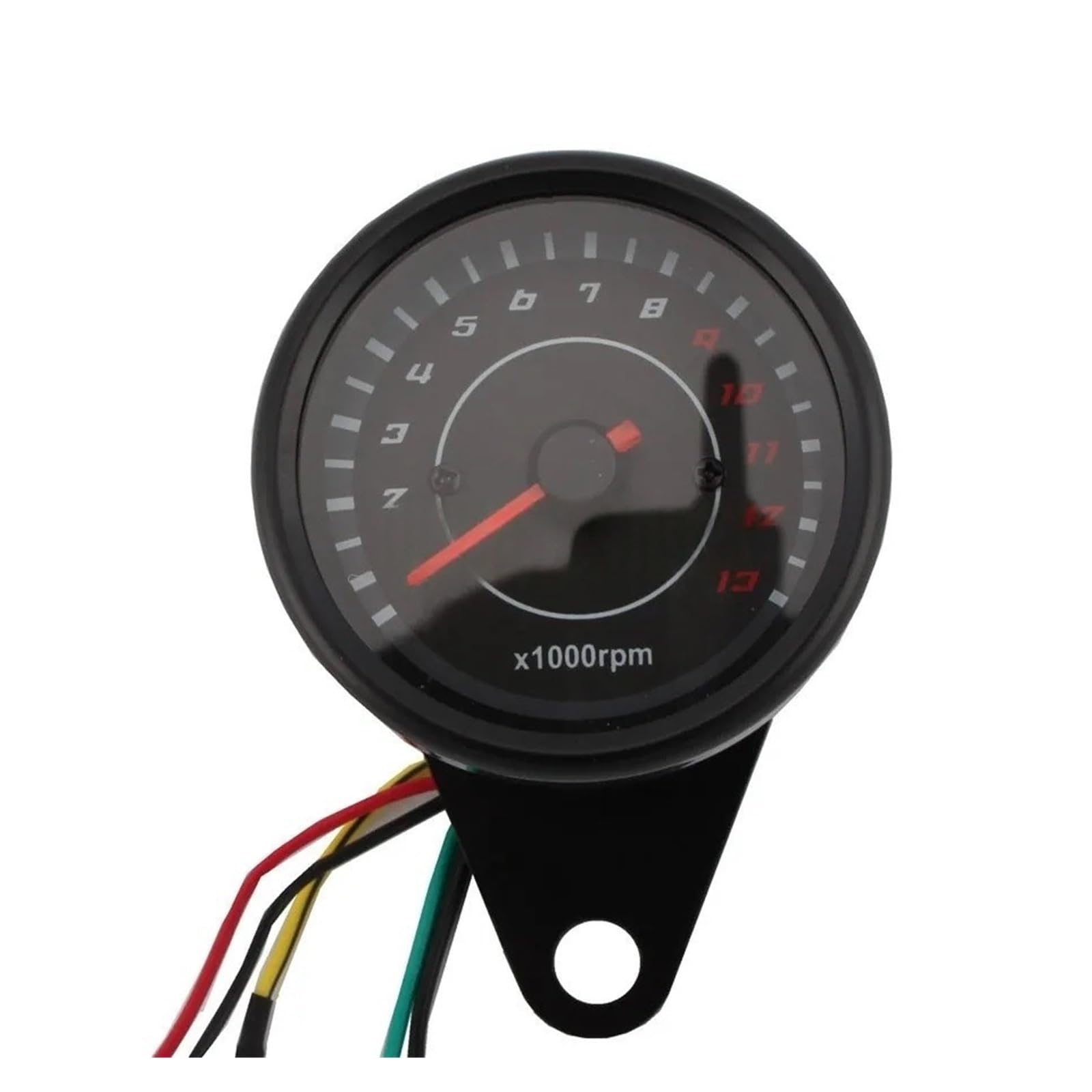 Contagiri Per Moto Con Retroilluminazione A LED, Contagiri Da 0 A 13000 Giri/min, Accessori In Acciaio Inossidabile Per Moto Indicatore