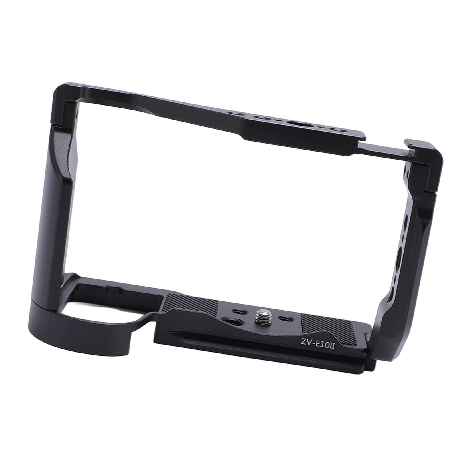 XUMIUZIY Gabbia in Lega di Alluminio per Fotocamera ZV E10II, Compatibile | Gabbia per videocamera con piastra QR tipo Arca, fori per viti da 1/4\" e 3/8\", per stabilizzatore RS2 RS3 RS4
