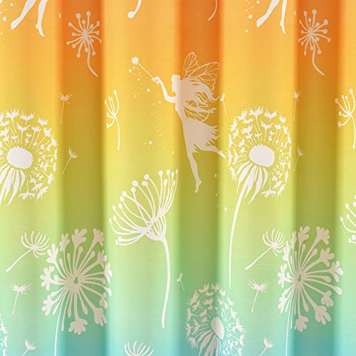Rideau de douche pissenlit polyester pour salle de bain zen - 4