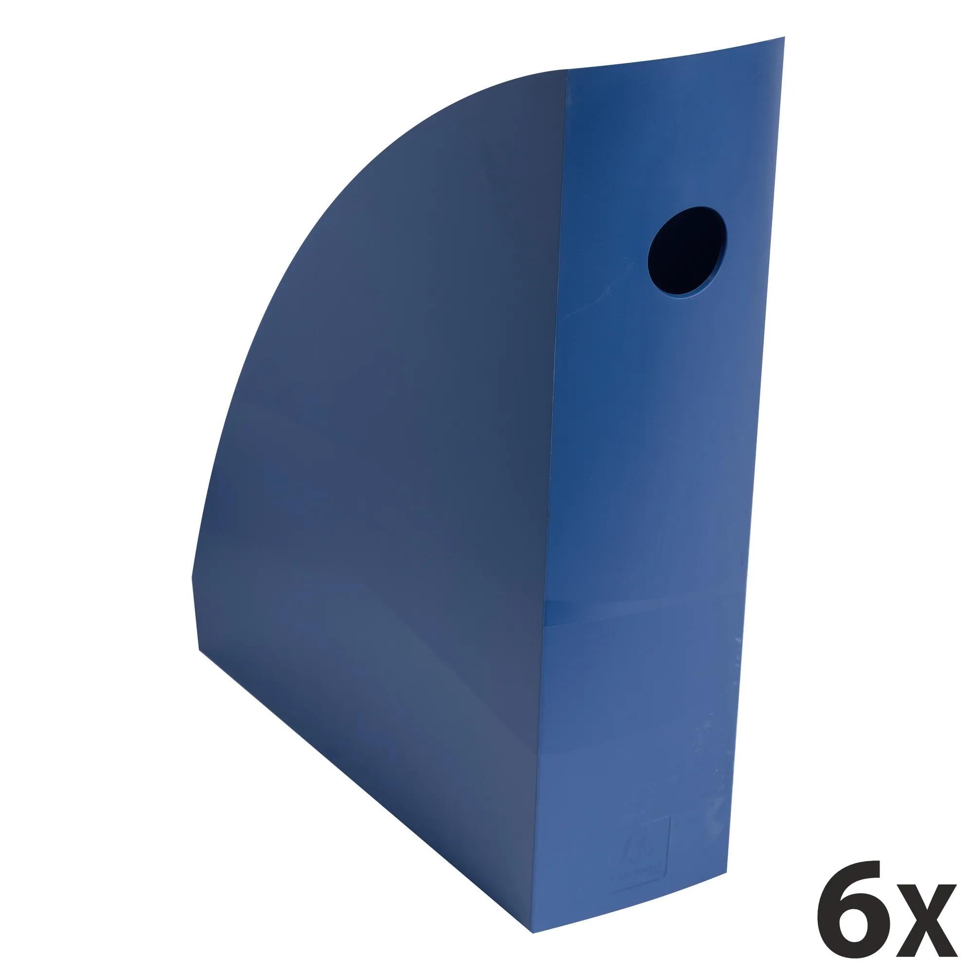 Exacompta Porte-revues MAG-CUBE Néo Déco 26,6x8,2x30,5 cm A4+ Bleu de France