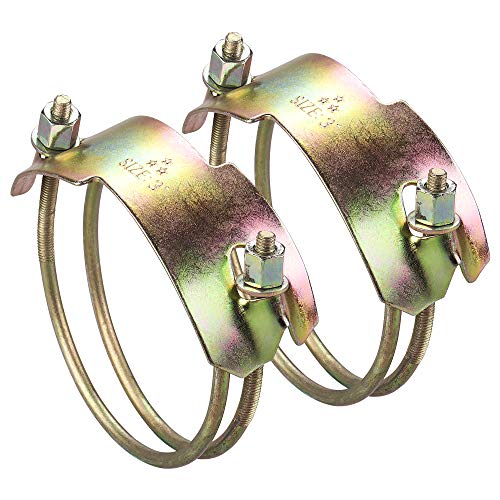 2 Piezas 88mm-94mm Abrazadera de manguera resistente NANDEYIBI, Abrazadera de abrazadera tigre, Abrazadera de tubería, Alto par, Acero al carbono, Óxido y corrosión, Superficie galvanizada