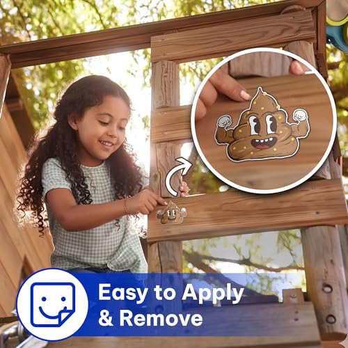 Image of 3PCS Potty Training Sticker for Kids | Funny Poop Emoji Sticker, Waterproof Vinyl Decals for Notebook, Water Bottles, Scrapbooking, Potty Training