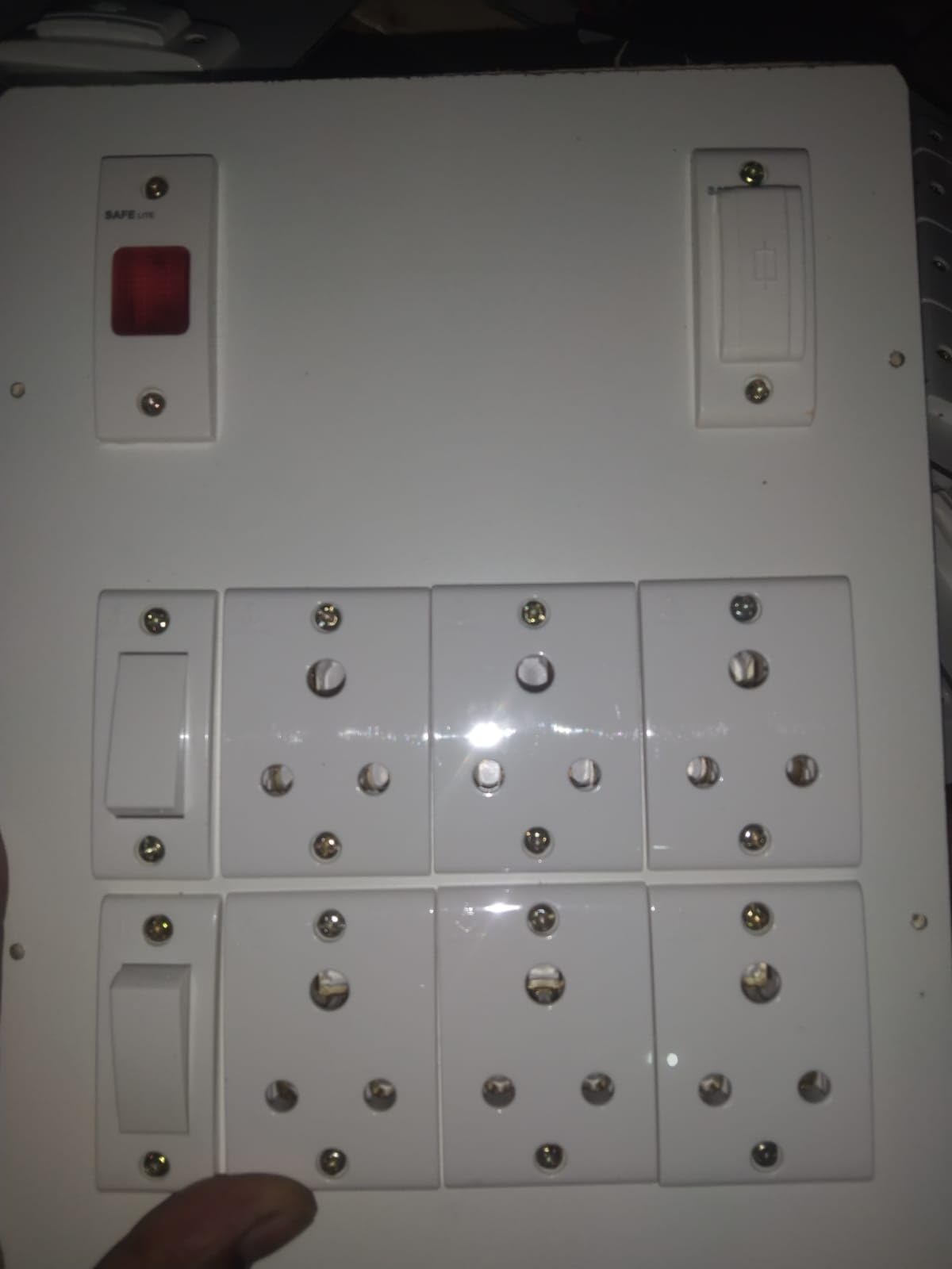 Wooden Extension Board with Anchor 6 Sockets, 2 Switches, LED Indicator & Safety Fuse | 1.5mm Heavy Duty Copper Cable (8, Metres)-image-11