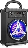 JYX Karaoke Machine Portable Speaker Bluetooth 5.0 Rechargeable PA System with FM Radio, Audio Recording, Remote Control, Supports TF Card/USB 16