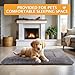 PET SPPTIES Hundebett Weiches und Warmes Matten Hundekissen Waschbarn kuschelig Umkehrbar Haustier Sofakissen PS085 (90X70 cm, Grau)