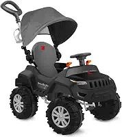 Superjipe Reclinavel Com Capota Passeio & Pedal (Preto) Bandeirante