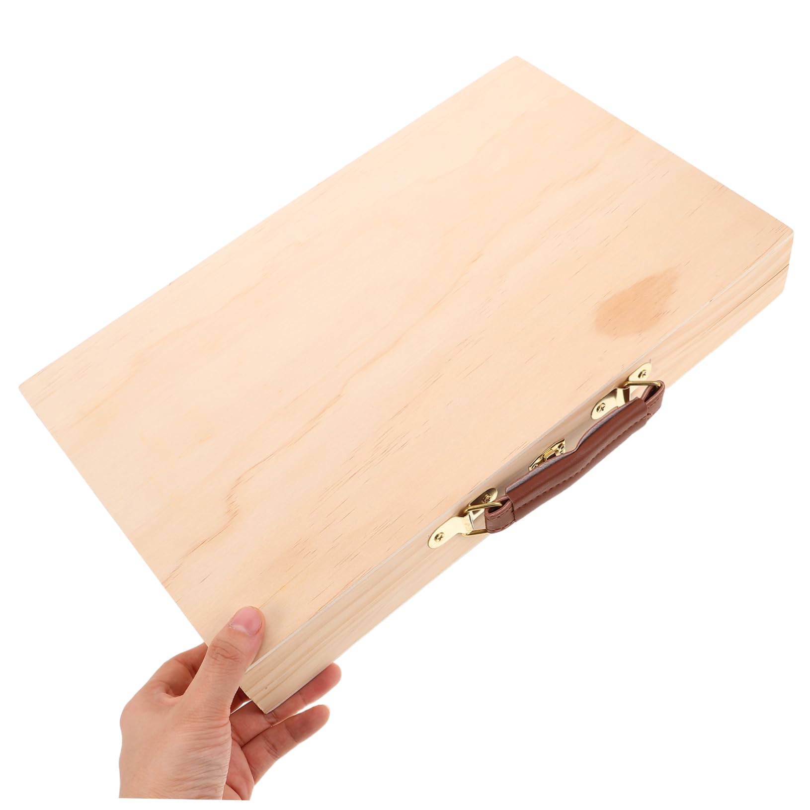 SHINEOFI 2stücke Holz Aufbewahrungsbox Tragbar für Künstlerbedarf Malutensilien Ölmalerei im Freien und Atelier Werkzeugkoffer Farbkasten Organizer Behälter Malerwerkzeuge Speziell für Küns