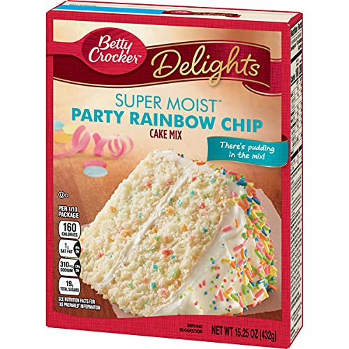 Image of Betty Crocker Super Moist Rainbow Chip Cake Mix, 15.25 oz