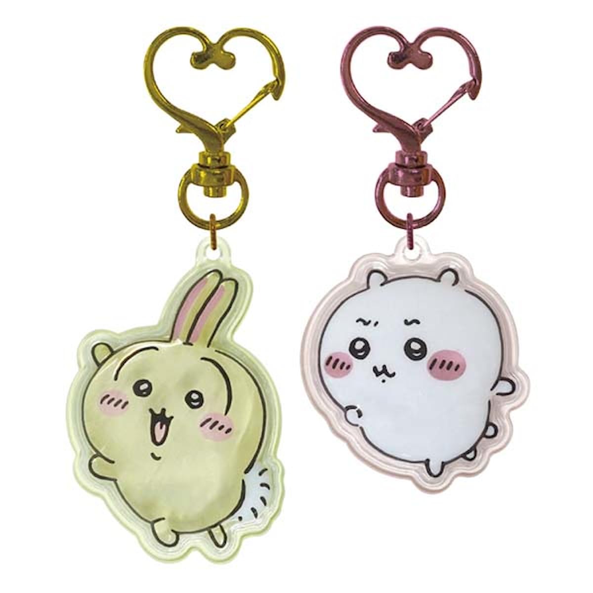 K Company CKW-PP-UC Chiwa, Chiwa, Punchy Pair Keychain, Rabbit x Chiwa, H1.7 x W1.4 x D0.4 inches (44 x 37 x 10 mm)