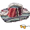 Patchwork Multicolored Mushroom Hem...