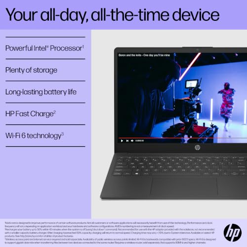 Image of HP 15.6 inch Laptop, 16GB RAM, 640GB Storage, Intel Processor, No Mouse | 512GB External and 128GB SSD, Long Battery Life, Lightweight, Microsoft 365, Windows 11 for Students & Office, Black