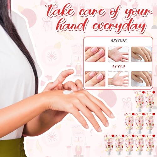 Image of Heigble 50 Pcs Christmas Hand Cream Gifts Bulk 1 oz Favors Nutcracker | Body Lotion for Xmas Party Favors, Thank You Gifts for Coworker Women Teacher Nurse, Travel Size Souvenir Party Supplies