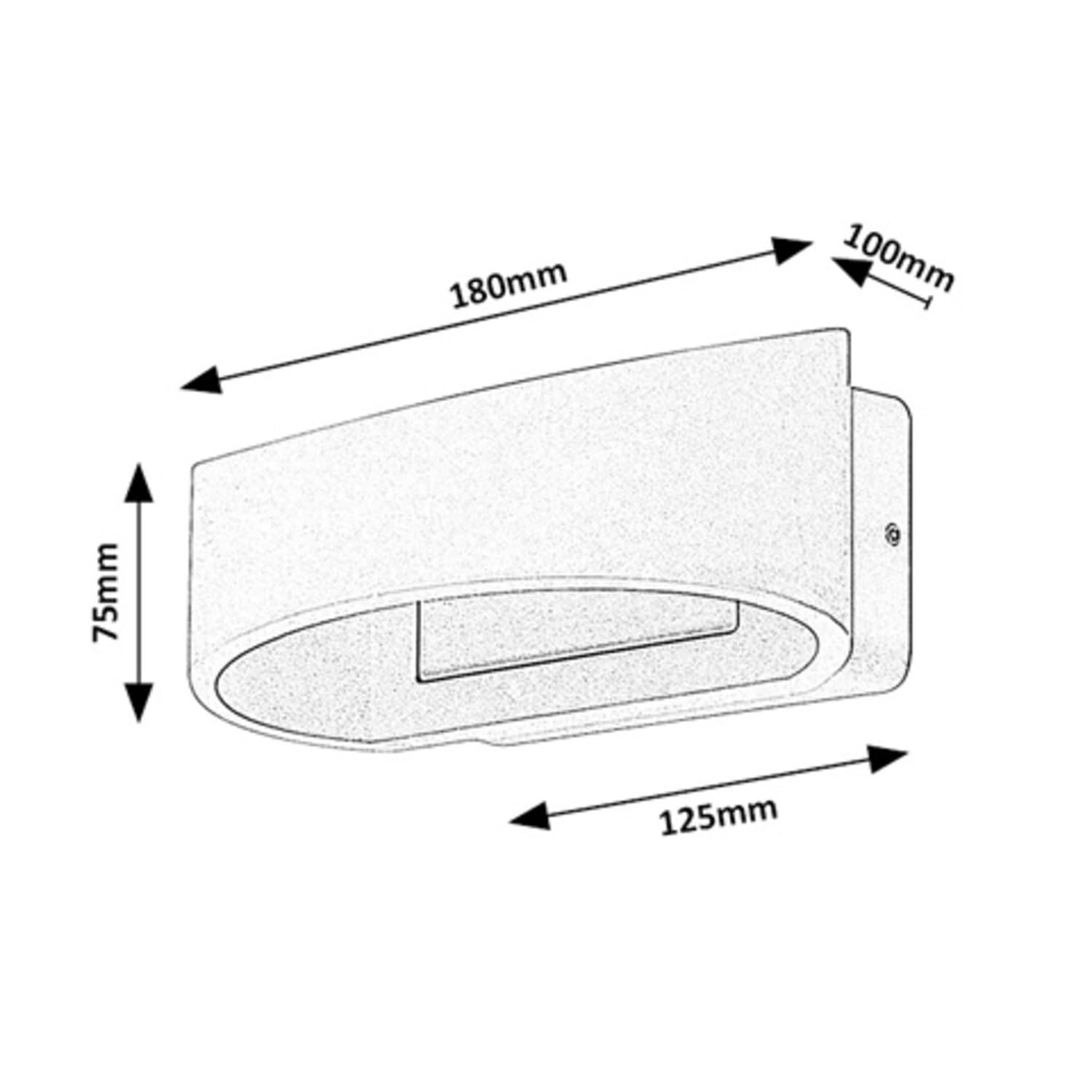 Kinkiet zewnętrzny LED Rabalux Gerla IP54 9 W (Antracyt)