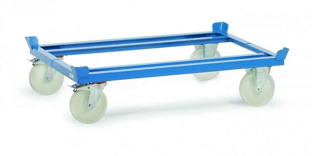 Fetra Transportgeräte mtypd2881 Basis Tintenroller, Polyamid Rollen, 1000 kg Belastung, 1210 mm Länge x 810 mm Breite x 280 mm Höhe Durchmesser