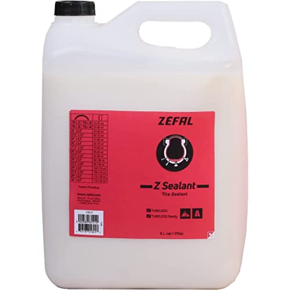 ZEFAL Z Sealant Liquido Antipinchazos Bicicleta - Antipinchazos para Bicicletas - Líquido Tubeless MTB Y Compatible con Neumáticos Válvulas Presta y Shrader - 5 L