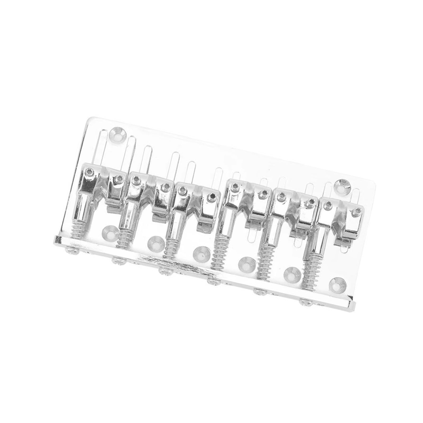 Puente Para Bajo Eléctrico Y Pieza Trasera De Aleación De Aluminio Adecuado Para Piezas De Repuesto De Guitarra | Puente de guitarra(Silver)