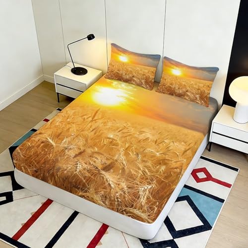 Drap-housse 3D antidérapant en microfibre à poche profonde - 5