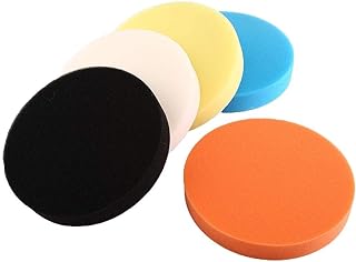 Buffing Pads Polishing Pad 5Pcs 3" 4" 5" 6" 7" Sponge Polishing Buffing Waxing Pad Kit Polisher Buffer Pads Tool for Car Polisher Buffer(5inch)