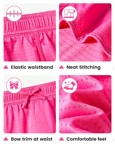 Image of Angel season Girls Board Shorts UPF 50+ Quick Dry Swimsuit Shorts Kids Breathable Bathing Suit Shorts Size 7-14