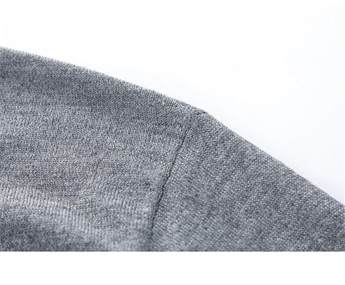 Dcvmvmn Mens Spring Sheep Wool Knit Casual Turn-Down Collar Pullovers Sweater Male Long Sleeve Kniwear Blue3