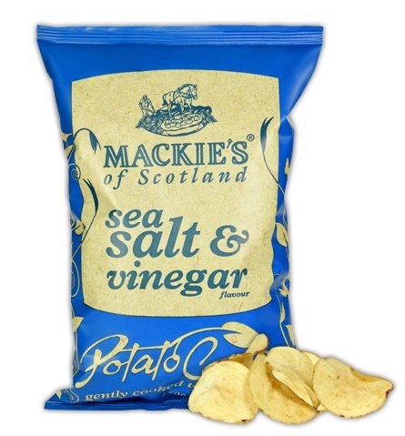 Mackies of Scotland Sea Salt & Vinegar Potato Chips, 5.3-Ounce (Pack of 12)
