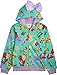 JoJo Siwa girls Emoji Characters Zip Up Hoodie With Bow on Hooded Sweatshirt, Neon Green/Pink, 7 US