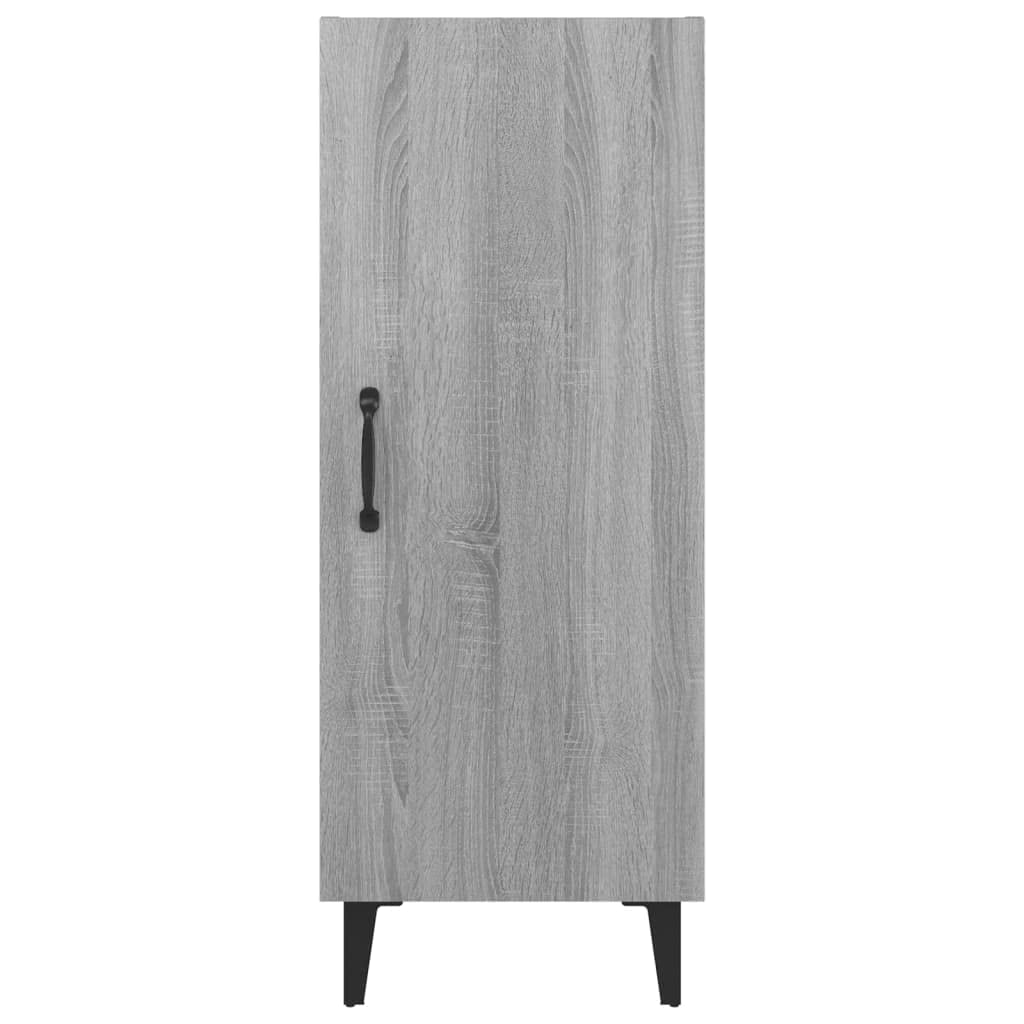 vidaXL Buffet Armoire de Rangement Meuble de Rangement Armoire Latérale Salon Salle de Séjour Sonoma Gris 34,5x34x90 cm Bois d'Ingénierie