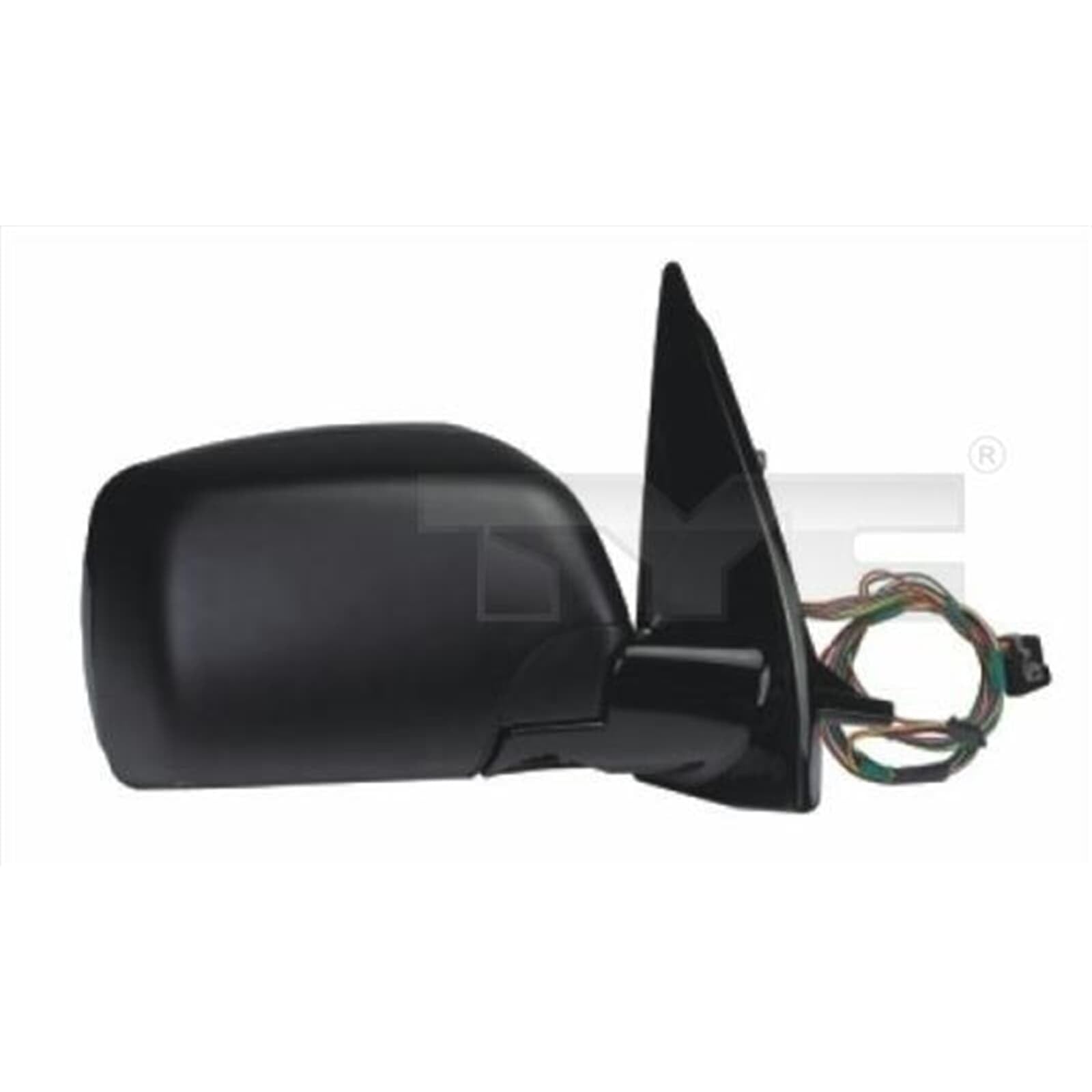 TYC 303-0123 Espejo retrovisor para ajuste elect. espejo asférico tintado en azul calefactable derecha Compatible con BMW X5 E53