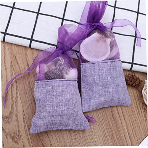 Ipetboom 24 sachets lavanda con cintas para armario miniatura 3
