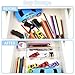 Manalete Drawer Organizers Set of 15, 4 Sizes Clear Plastic Drawer Organizers and Storage Bins for Kitchen, Bathroom, Office, Dresser Desk Drawer Organizer Tray for Jewelry, Makeup, Junk, Gadgets